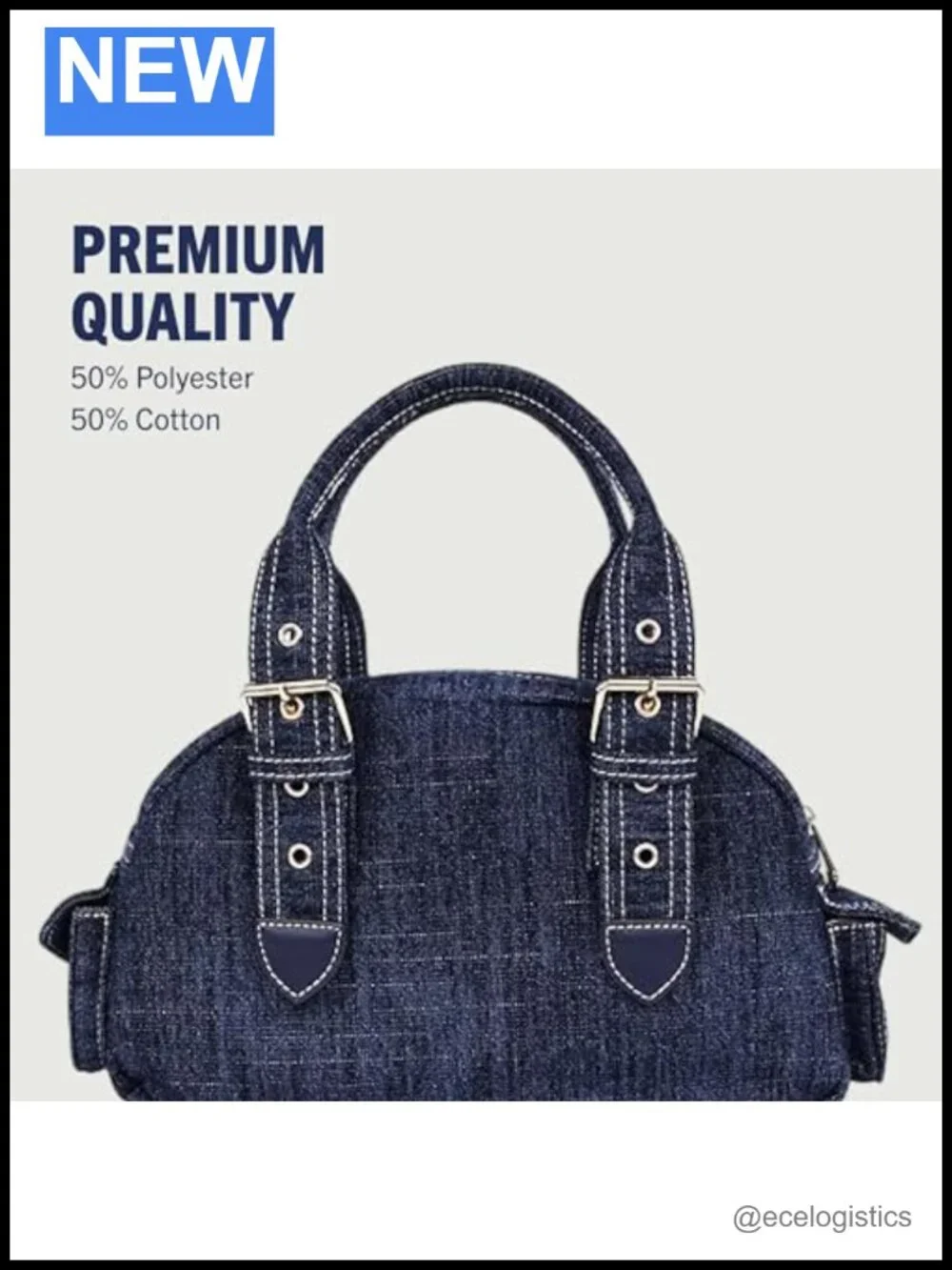 True Religion Satchel Bag Dark Denim Multi Patch